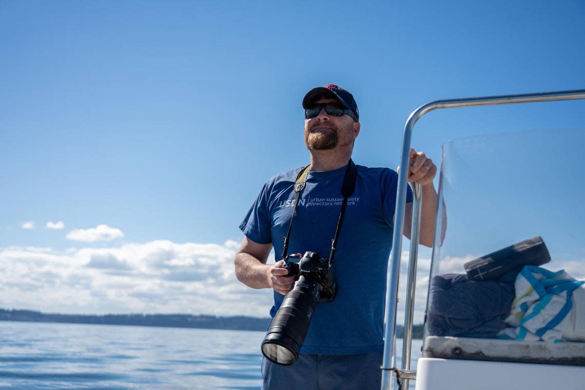 Local photographer Ryan Dicks goes out on his boat in his free time around Tacoma searching for wildlife such as whales, seals, sea lions, bald eagles and many more.