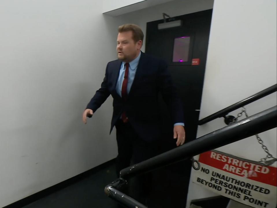James Corden on The Late Late Show (CBS)