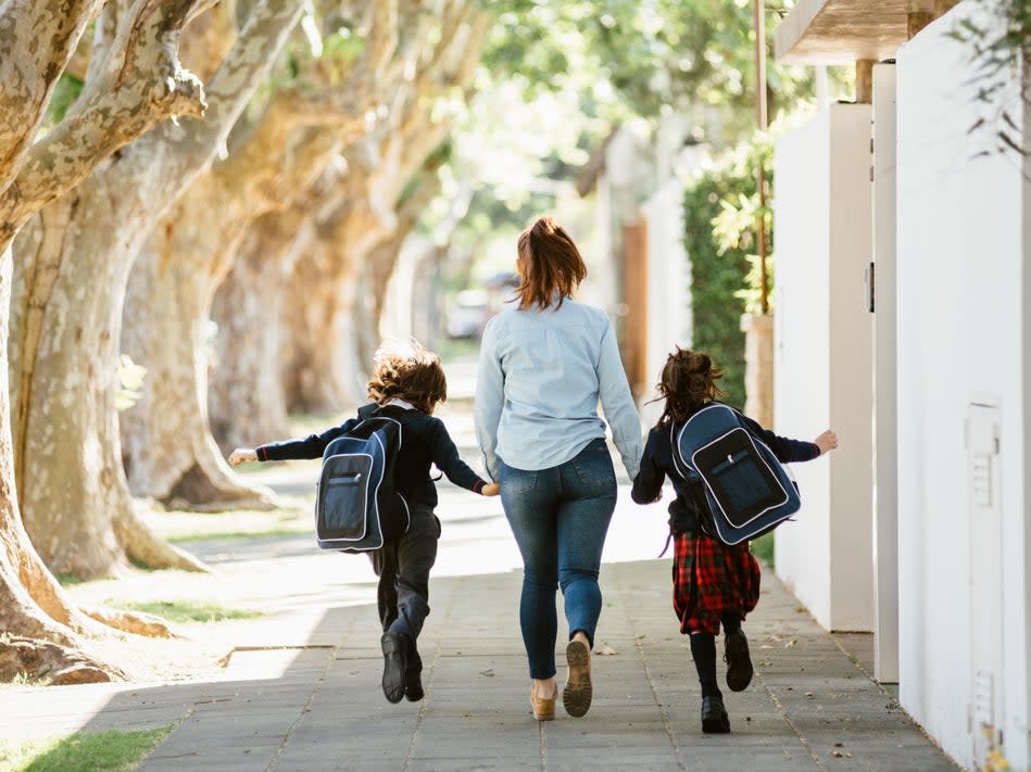 <p>With two of us at home, I can be more independent, and there’s a comfort in knowing I have help if I need it. We now share the school runs, which makes a big difference to my working day</p> (Getty)