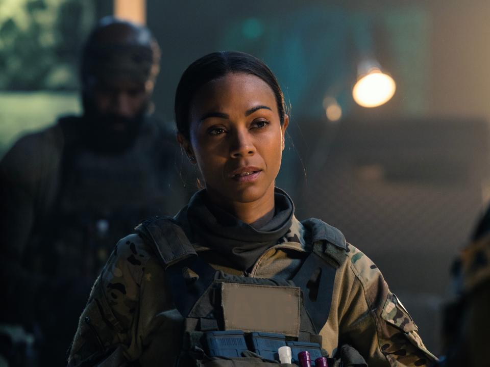 Zoe Saldana as Joe in "Special Ops: Lioness."