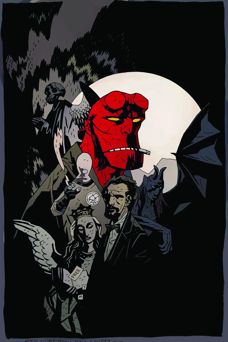 Hellboy art by Mike Mignola