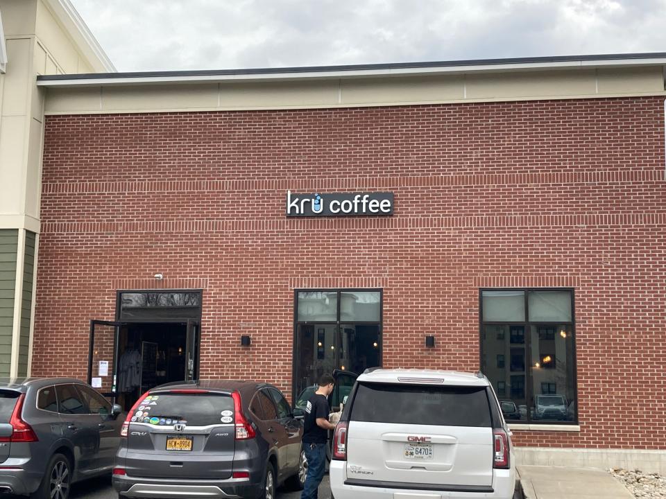 Kru Coffee in Saratoga Springs, New York, shown April 14, 2022.