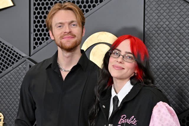 <p>Axelle/Bauer-Griffin/FilmMagic</p> Finneas and Billie Eilish in Los Angeles in February 2024