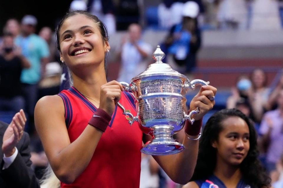 Emma Raducanu, 18, won the US Open this month (AFP/Getty)