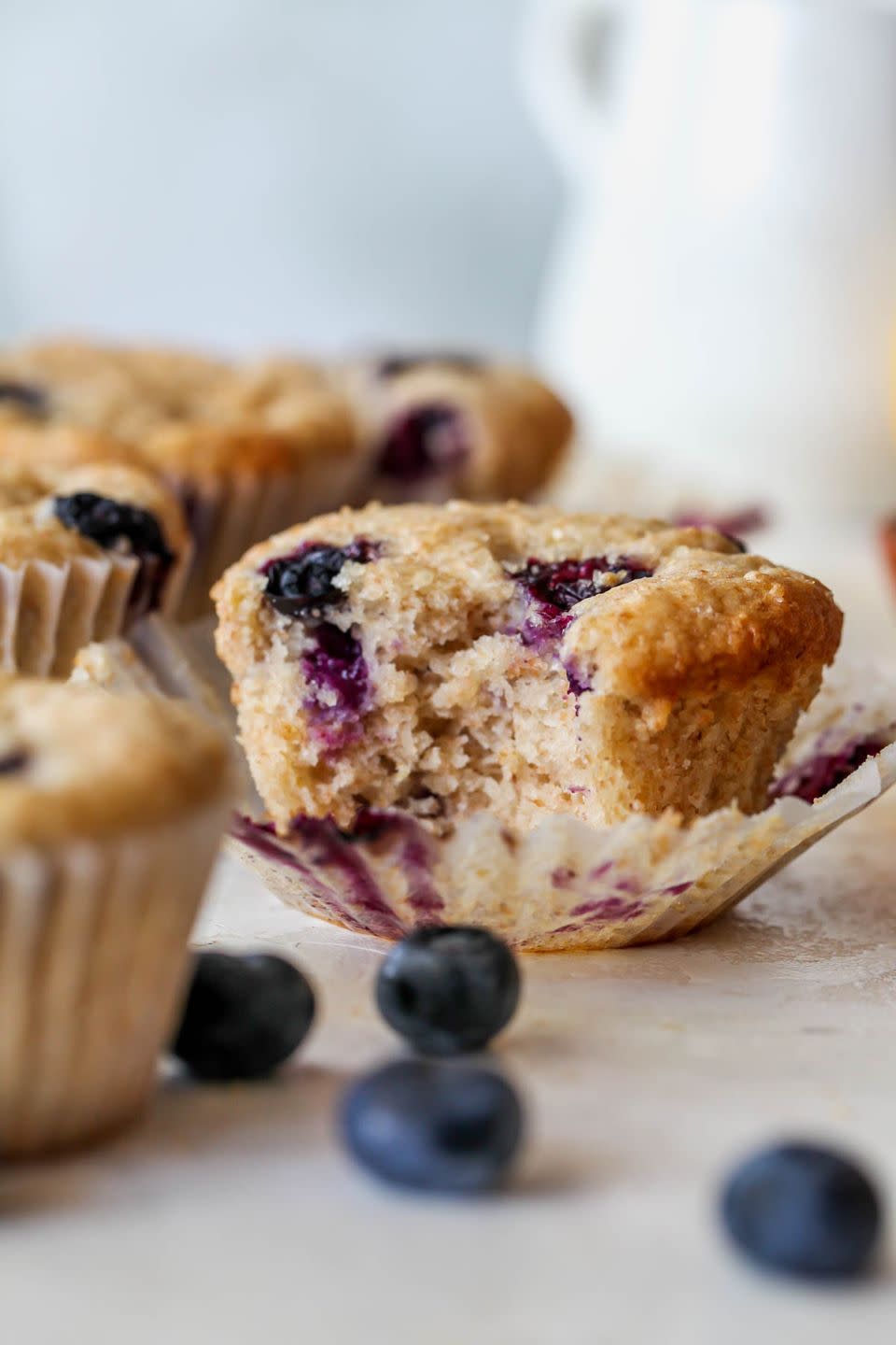 breakfast in bed vegan blueberry muffins