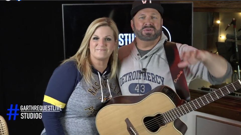 7 Sweet Moments from Garth Brooks's Facebook Live Concert with Wife Trisha Yearwood