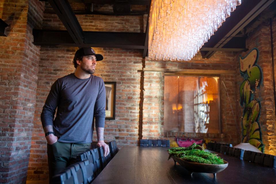 Tom D'Ambrisi, owner of The Butcher's Block, is shown inside the Long Branch restaurant.