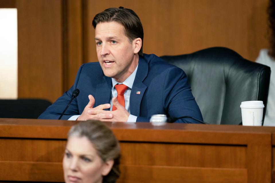 Sen. Ben Sasse, R-Neb., makes an opening statement during the confirmation hearing for Supreme Court nominee Ketanji Brown Jackson before the Senate Judiciary Committee on March 21, 2022, in Washington.