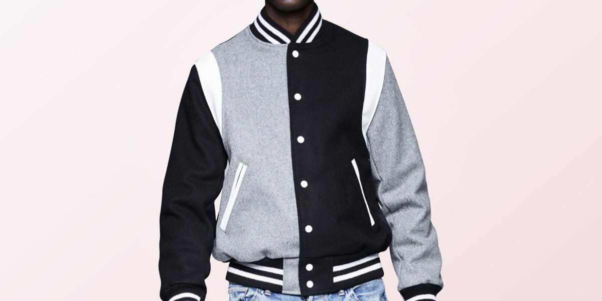 Capital P Leather Wool Black Varsity Jacket - Just American Jackets