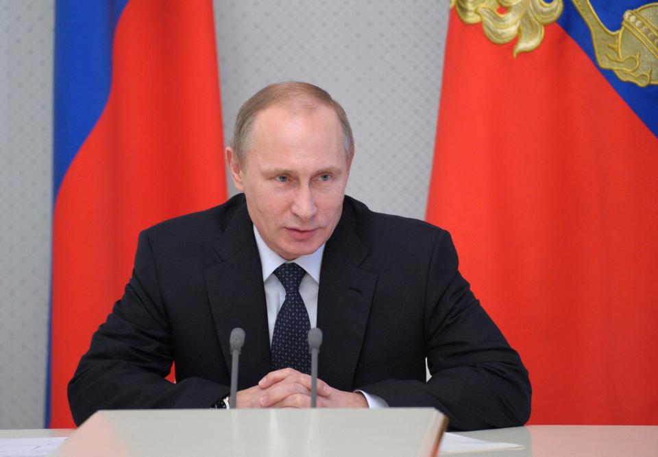 Russia's President Putin chairs a meeting on long range precision weapons at the Bocharov Ruchei state residence in Sochi