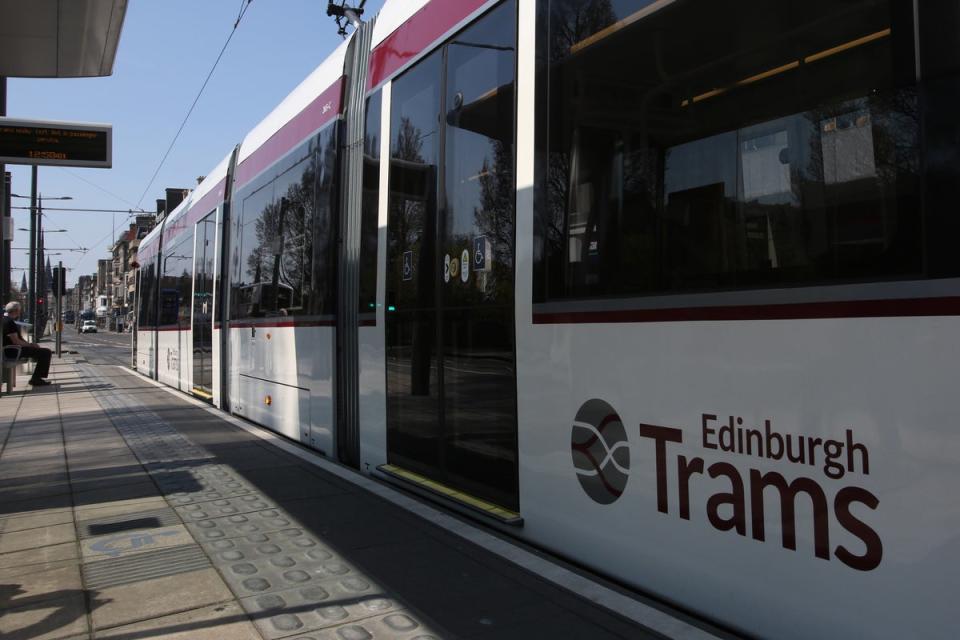 Edinburgh Trams have been fined £240,000 over the death of a pedestrian (PA Archive)