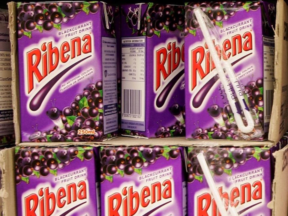 Cartons of Ribena.