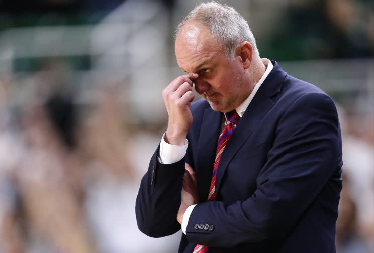 Thad Matta had his worst season as head coach of the Buckeyes in 2016-17, finishing 17-15. (Getty)