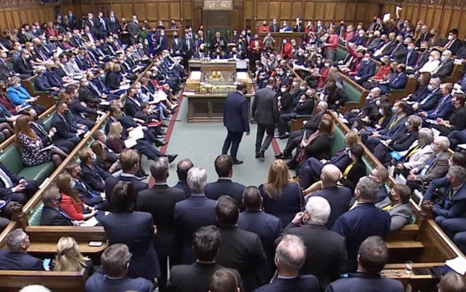 Christian Wakeford crosses the floor to the Labour benches