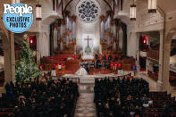 <p>The Saturday ceremony was held at a Methodist church in Atlanta. As Williams walked down the aisle in a white lace Frida ballgown with her brother Hosea Williams III, singer Tasha Cobbs Leonard sang "For Every Mountain" with a gospel choir and 40-piece orchestra. </p>