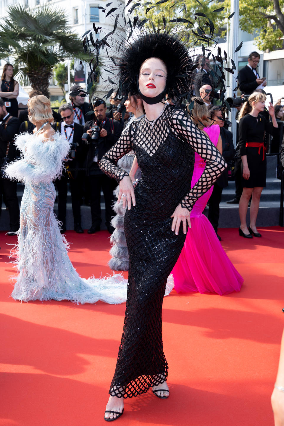 Model Coco Rocha at the La Passion De Dodin Bouffant screening red carpet during the 2023 Cannes film festival. (Getty Images)