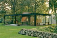 <b>Glass House, by Phillip Johnson; New Canaan, Connecticut</b> Used as the famous architect’s “Glass House Retreat” (he died there in 2005), the building was originally designed as a home. Johnson preferred to use it for the 58 years he lived after building it.