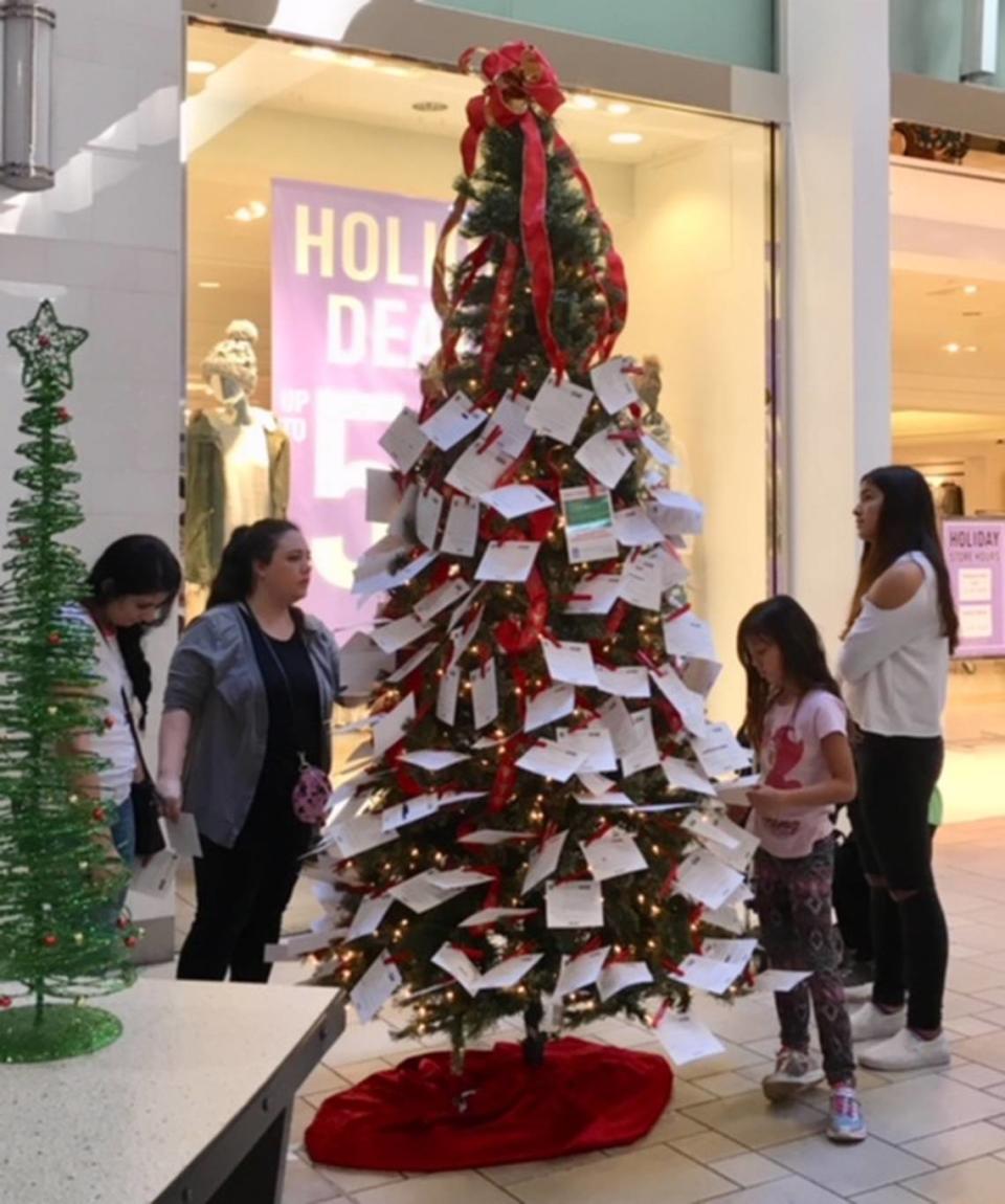 The Community Christmas Tree on the upper level of Vintage Faire Mall in Modesto will help more than 2,000 disadvantaged children this year, organizers say.