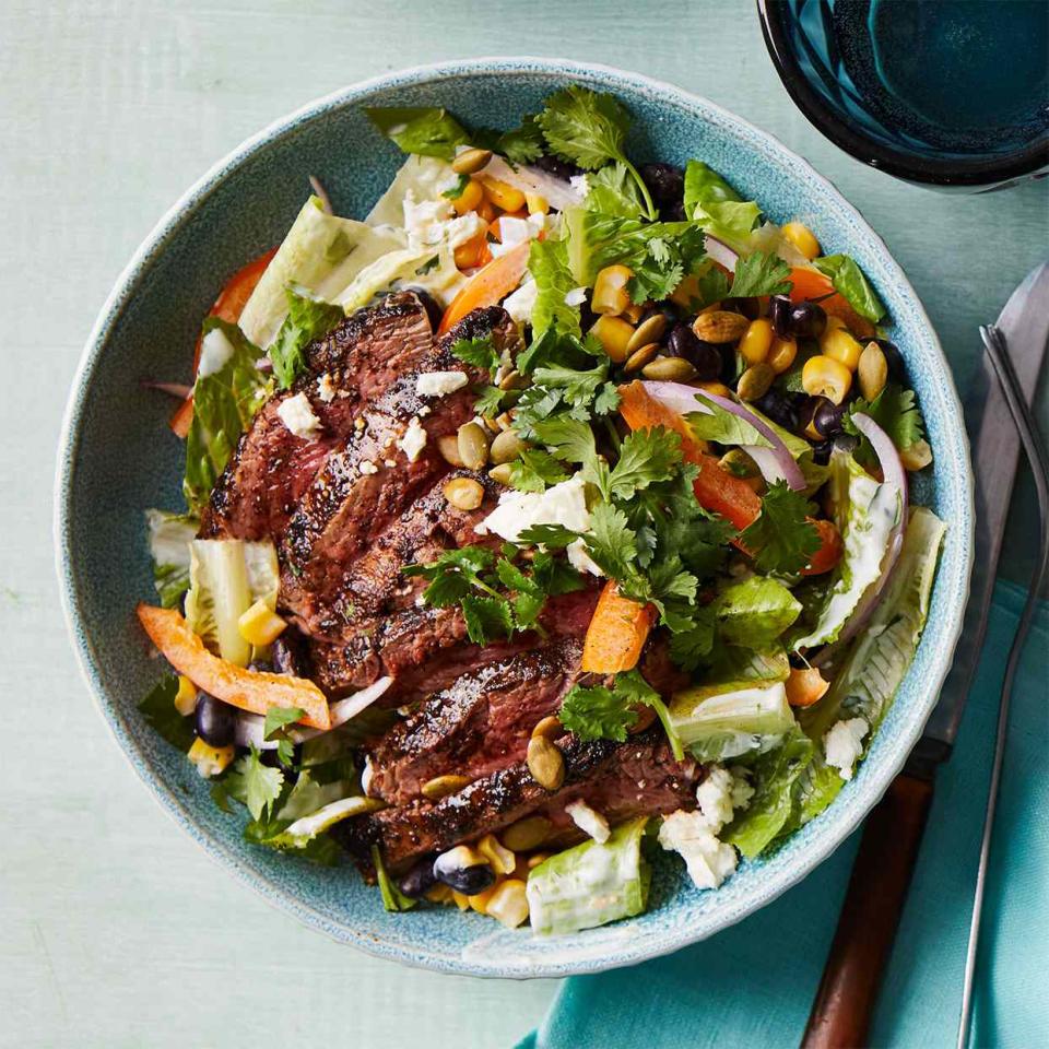 Chili-Rubbed Flank Steak Salad