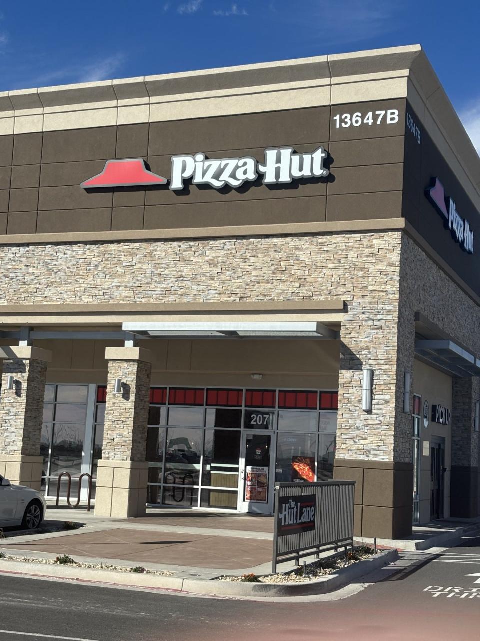 The new Pizza Hut, at 13647 Eastlake Blvd, is now open for business. It is the first business in the Eastlake Square complex.