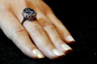 Also on for sale is the world's largest round fancy vivid blue diamond, a 7.59 Carat stone, estimated in excess of 12 million. The auction house's forthcoming London Rocks sale takes place in October, when two diamonds, the white diamond at 118.28 carats, the largest D colour Flawless diamond, estimated between 18-22 million and round fancy vivid blue diamond are expected to fetch over 30 million between them at the sale.