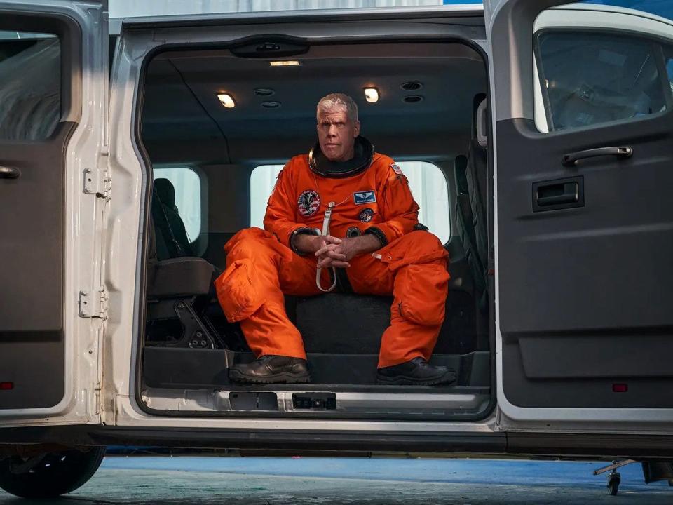 Ron Perlman in an space suit
