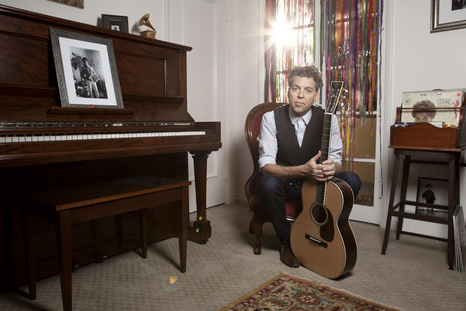 This Nov. 8, 2019 photo shows musician Joe Henry posing for a portrait at his home in Pasadena, Calif. to promote his new album "The Gospel According To Water." (Photo by Rebecca Cabage/Invision/AP)