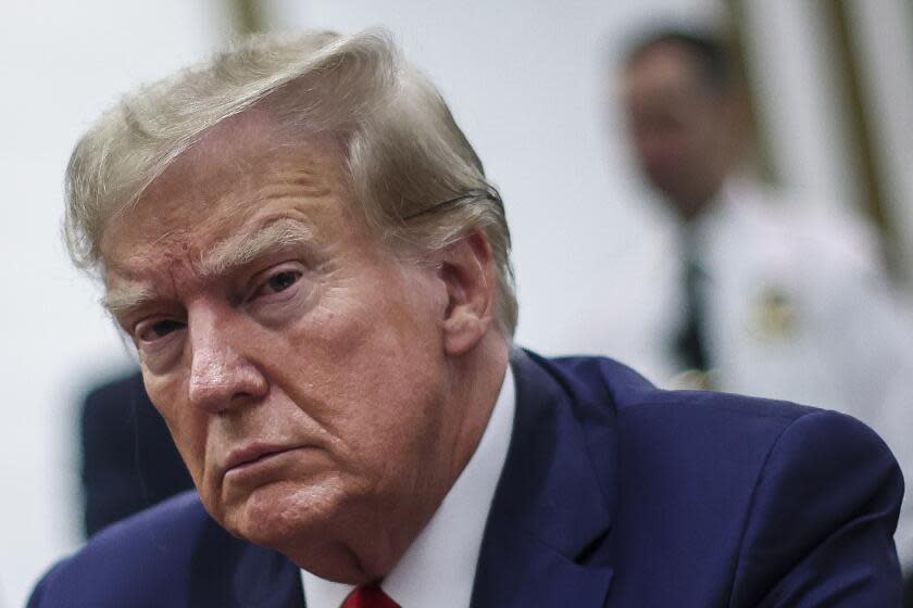 Former President Donald Trump attends the Trump Organization civil fraud trial in New York State Supreme Court Thursday, Dec. 7, 2023, in New York. (Mike Segar/Pool via AP)