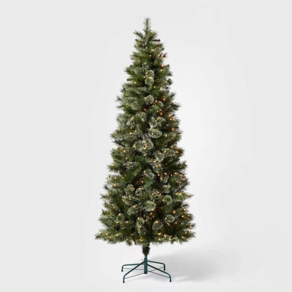 Pre-Lit Slim Virginia Pine Artificial Christmas Tree Clear Lights