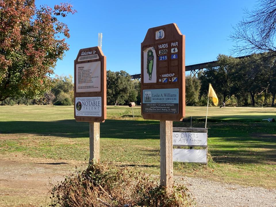 The first tee at Lake Redding Golf Course. The course's long-time operators are retiring, so the course is seeking proposals for a new operator.