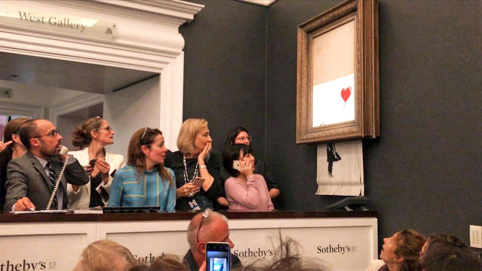 Sotheby's/Banksy, Instagram