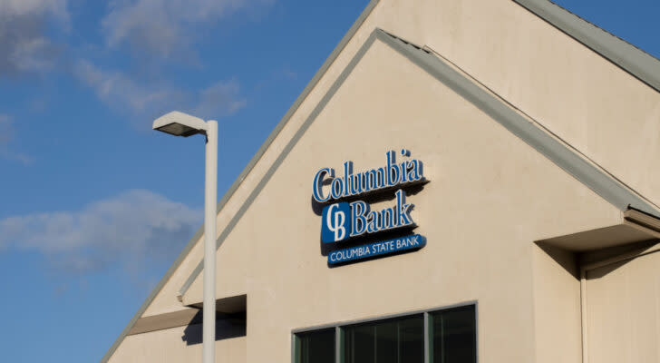 Columbia Bank storefront, owned by Columbia Banking System.