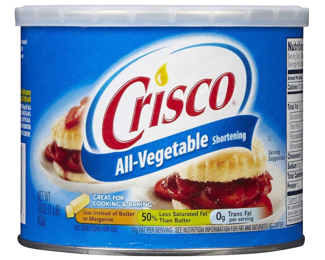 jar of crisco shortening