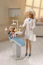 <p>Enviably full hair and blue heels add style to Dentist Barbie's work ensemble.</p><p><a href="http://www.goodhousekeeping.com/beauty/hair/tips/g996/90s-hairstyles/" rel="nofollow noopener" target="_blank" data-ylk="slk:'90s hairstyles we'd still wear today »;elm:context_link;itc:0;sec:content-canvas" class="link "><em>'90s hairstyles we'd still wear today »</em></a></p>