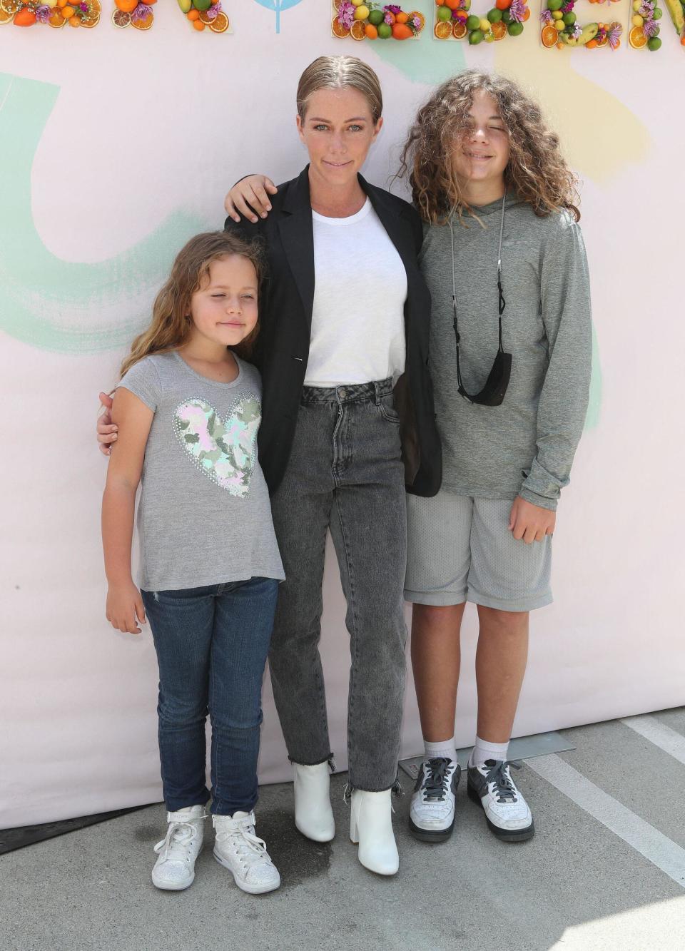 Kendra Wilkinson and her children