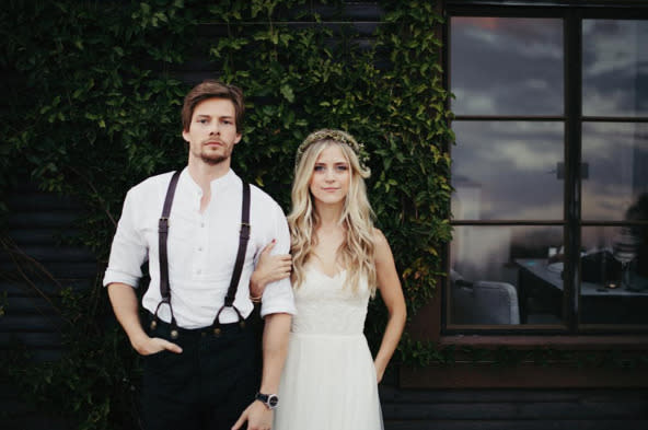 Hunter Parrish and Kathryn Wahl