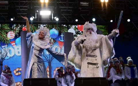 Father Frost and Snow Maiden  - Credit: Yuri Smityuk\\TASS via Getty Images