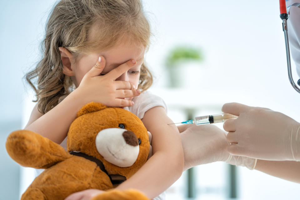 A doctor making a vaccination to a child. Children are among those at greatest risk of developing severe illness from the flu. (Getty)