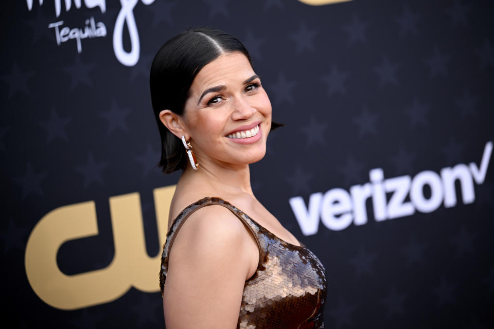 One of the most talked about nominations from yesterday’s list was America Ferrera for her performance in Barbie. Speaking to Variety, she revealed that she was happily relaxing in bed and watching the livestream on her phone when her name was called.After getting off the phone with her publicist, America got a call from her husband, Ryan Piers Williams, who was “screaming” while driving their kids to school. “I just heard my kids in the back, like so confused. ‘What are you screaming about?’” she said.America also got a surprise group FaceTime from her Sisterhood of the Traveling Pants costars, Blake Lively, Amber Tamblyn, and Alexis Bledel. “It was hilarious and funny and emotional and it’s wonderful to be celebrated and held up by my sisters,” she said.