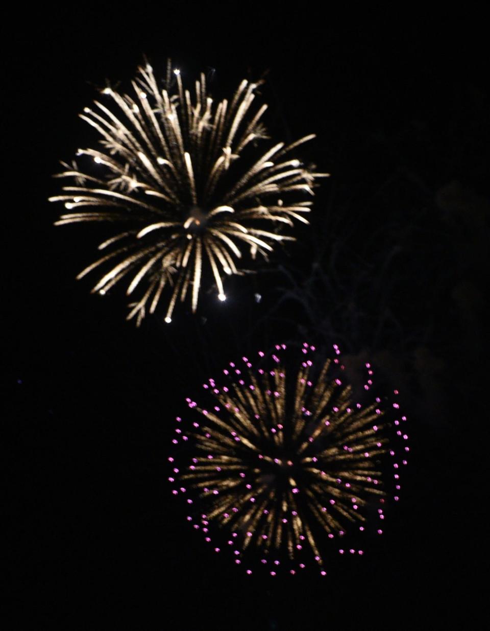 Fireworks go off on July 4, 2021 in Bossier City. 