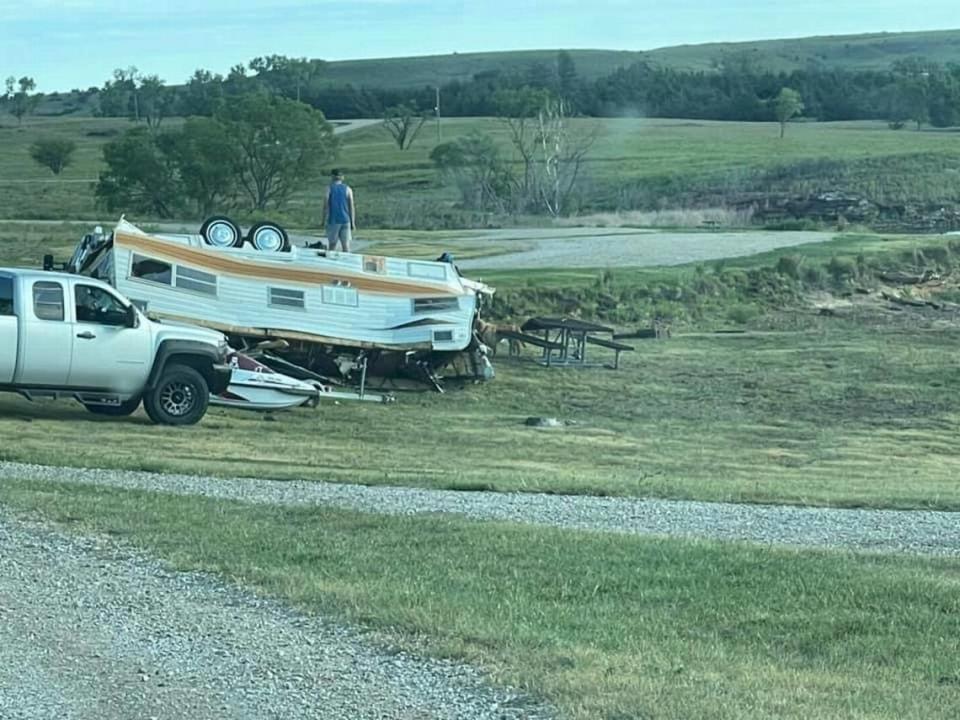 Recovery and clean up efforts began at Wilson State Park and other parts of Russell County after thunderstorms passed through the area late Wednesday night.