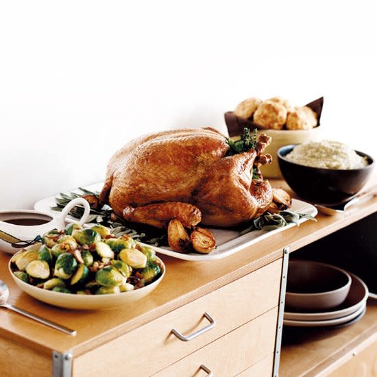 Herb-Roasted Turkey with Maple Gravy