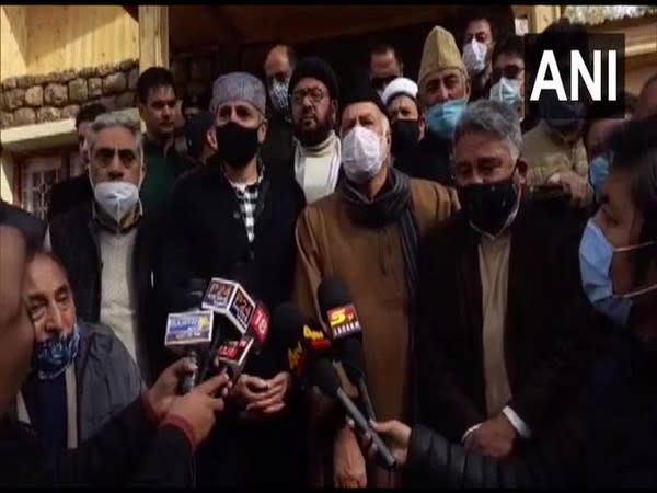 National Conference leader Omar Abdullah speaking to ANI in Kargil on Friday.