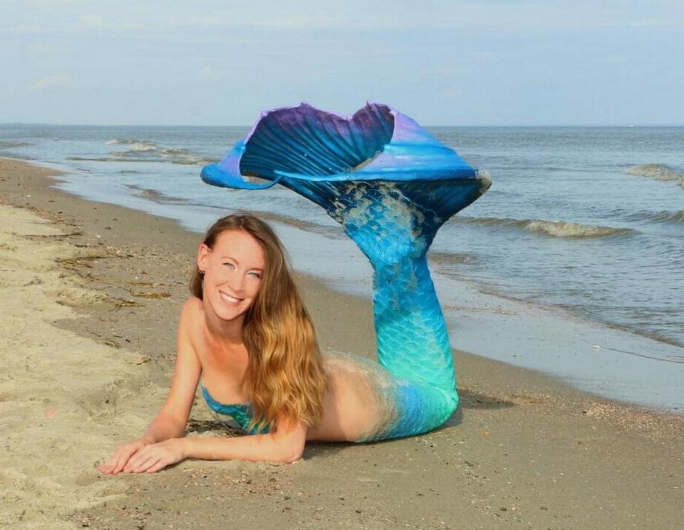 Nina Leipold dresses as a mermaid and gives tours of Hilton Head Island.