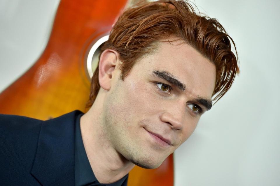 KJ Apa at the premiere of I Still Believe: FilmMagic