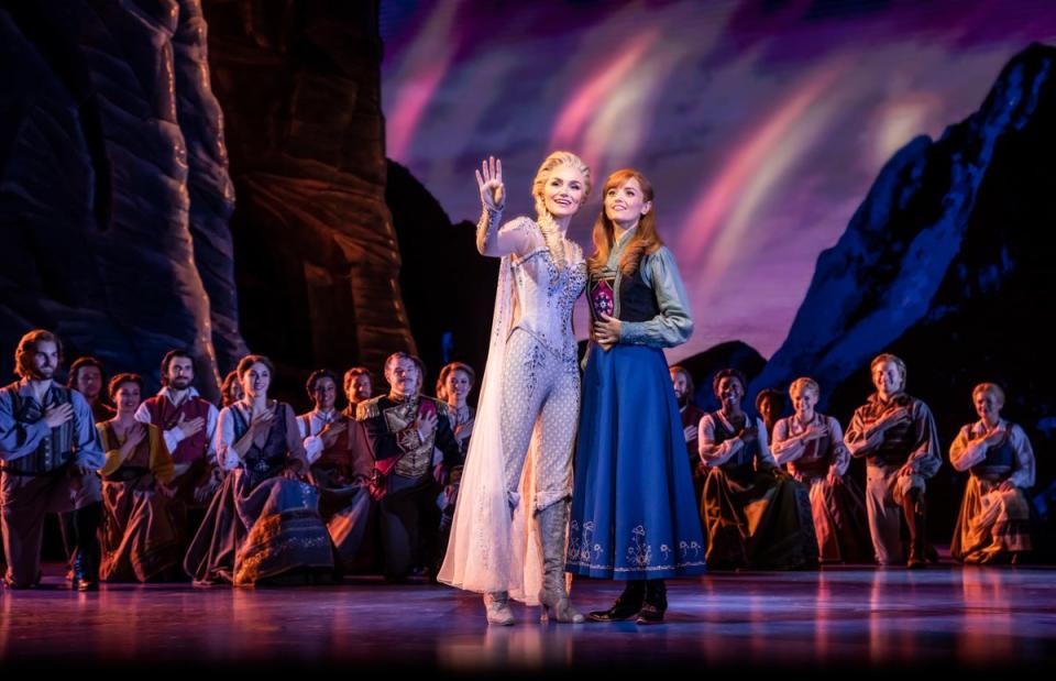 Samantha Barks and Stephanie McKeon in ‘Frozen' the musical (Johan Persson)