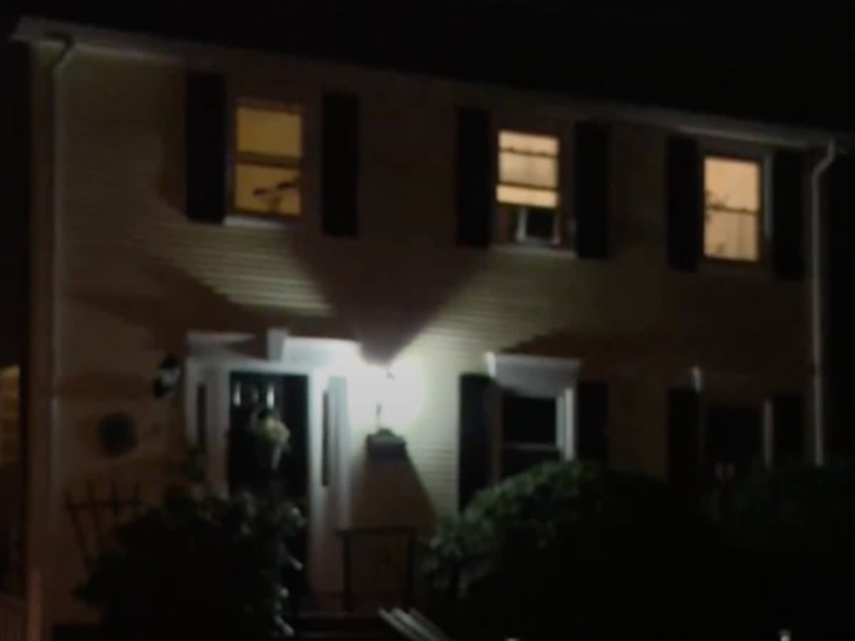 A house in Woonsocket, Rhode Island, belonging to former Woonsocket Mayor Susan Menard. Police discovered two severely decomposing bodies in the house (Screengrab/WJAR 10 News)