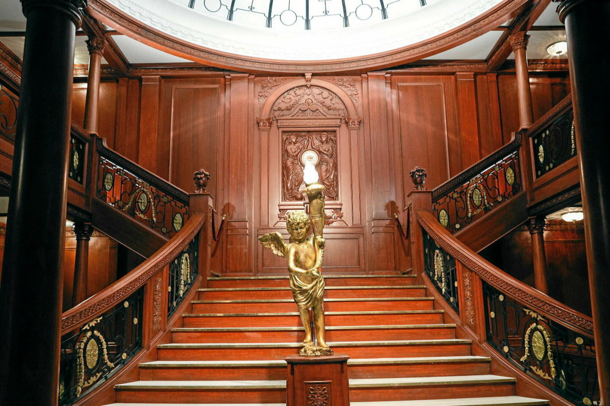 « Titanic l'Exposition » est à découvrir jusqu'au 10 septembre 2023 à Paris Expo Porte de Versailles.  - Credit:GEOFFROY VAN DER HASSELT / AFP