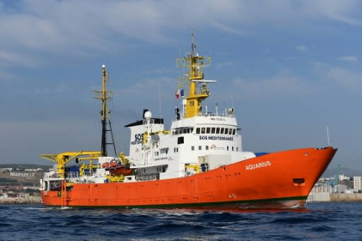 The Aquarius has been stranded in Marseille since early October after Panama revoked the right to fly its flag