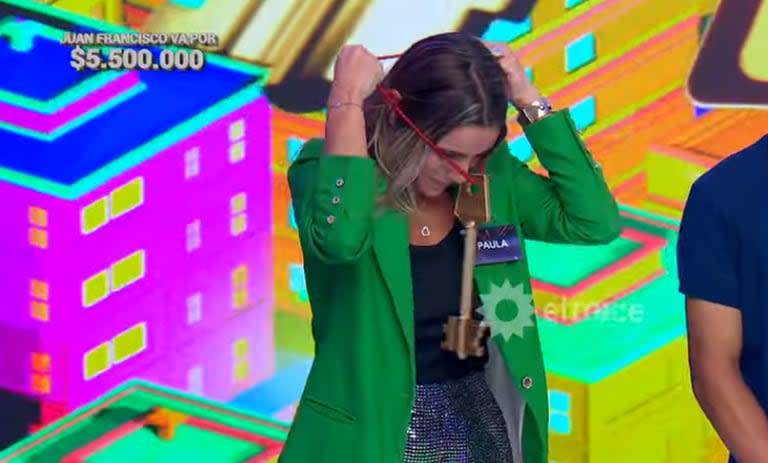 Paula ganó la llave para competir en la final por el departamento a estrenar (Foto: Captura eltrece)